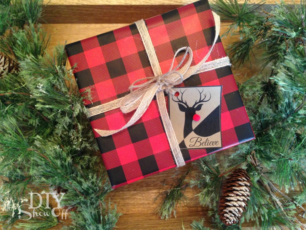 Believe essential oil holiday gift tag @diyshowoff