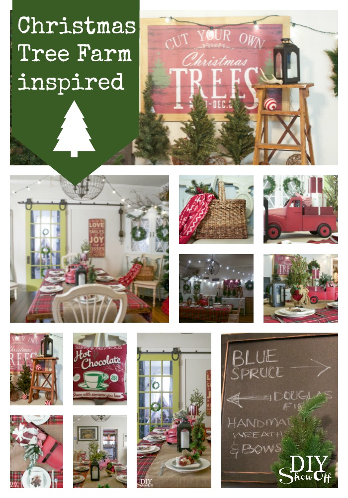 At Home: Christmas Tree Farm Inspired Decor - DIY Show Off ™ - DIY Decorating and Home ...