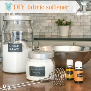 DIY essential oil infused laundry fabric softener tutorial
