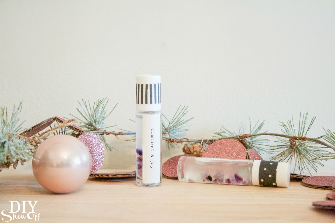 diy essential oil infused holiday gift idea