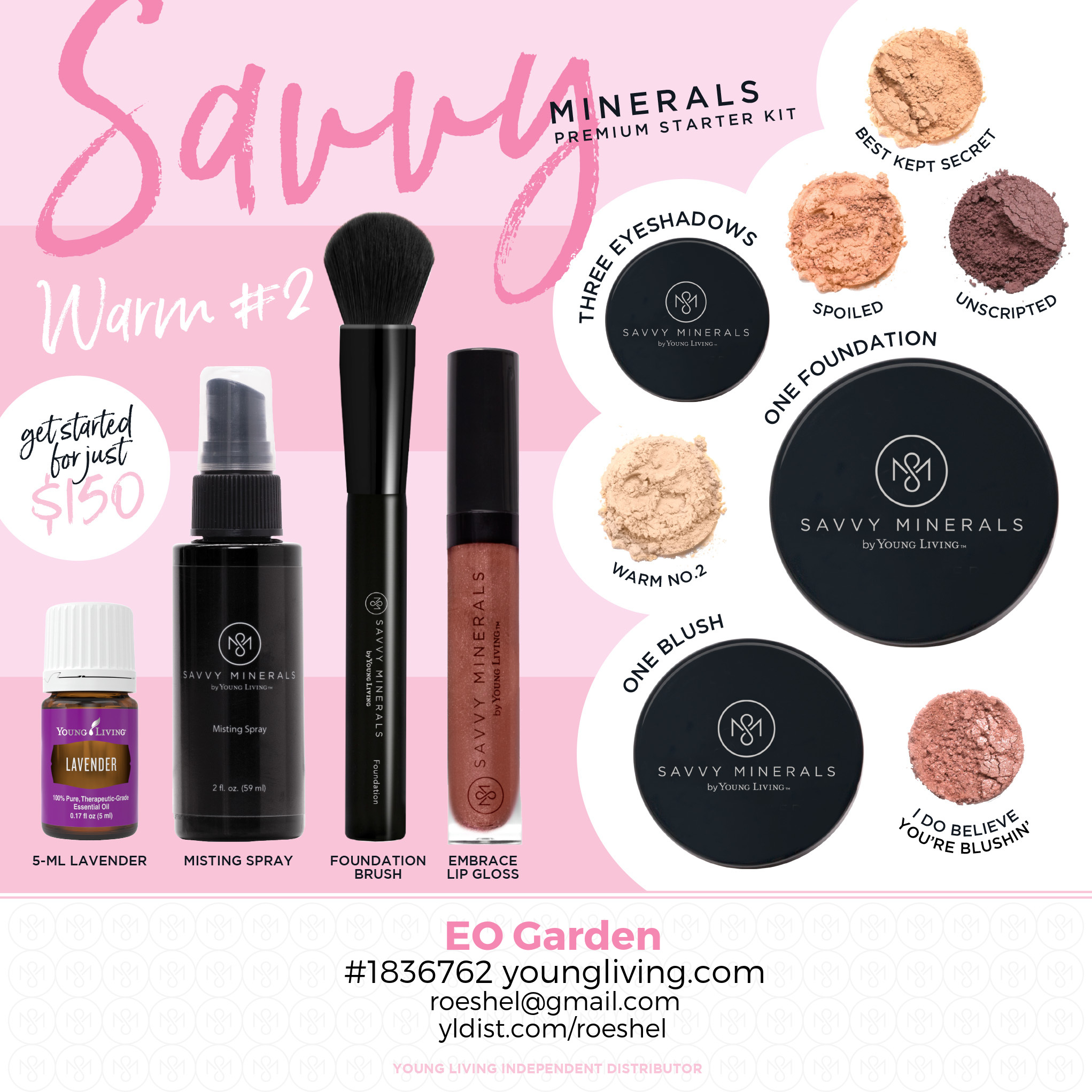 Warm 2 Savvy Minerals chemical free makeup
