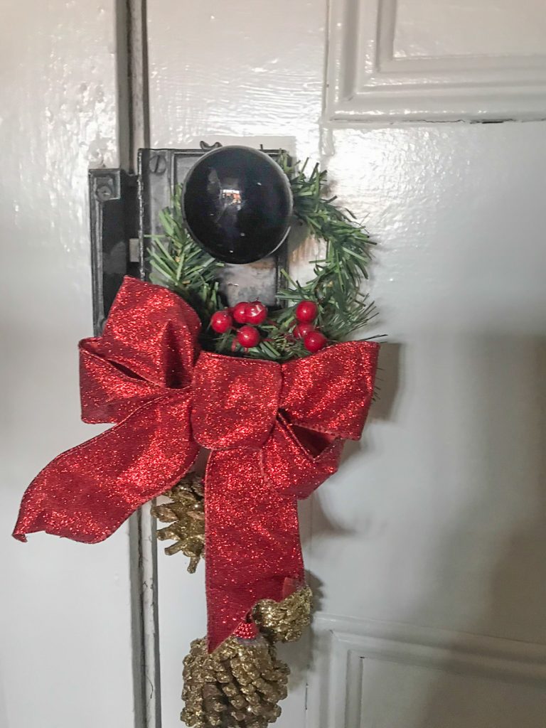 Christmas doorknob