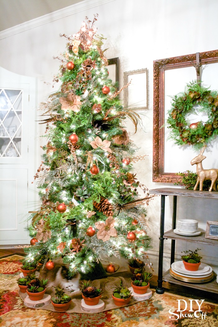 Pheasant feathers in a Christmas tree  Christmas tree decorations, Christmas  decorations living room, Christmas decorations