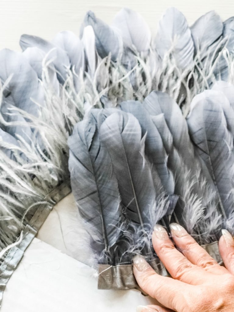 gray feathers