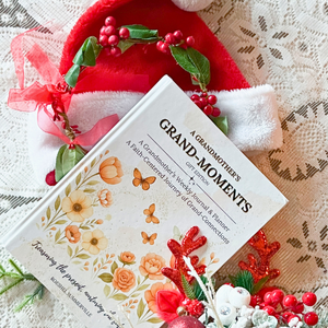 Grand-Moments full color hardback gift edition book - devotional and planner for Christian grandmothers