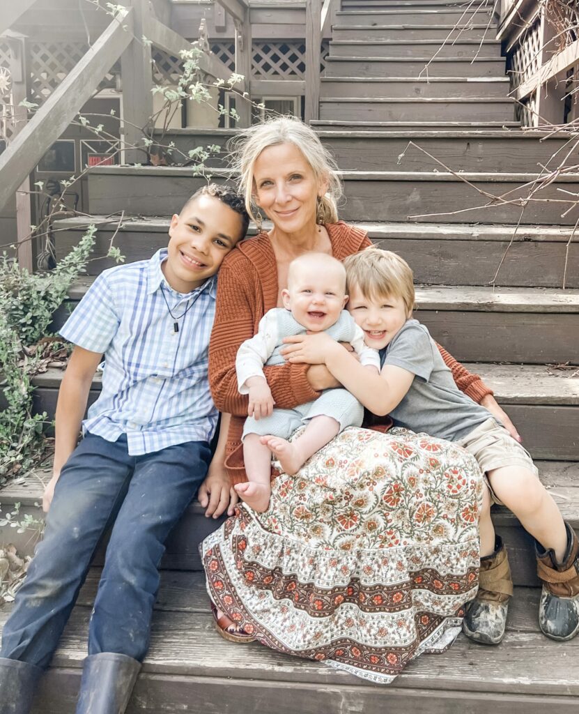 Roeshel and her grandsons, her grand-moments