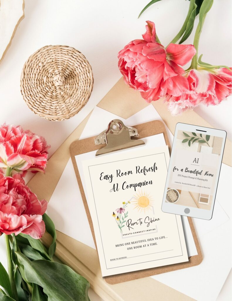 room refresh companion guide digital printable with flowers