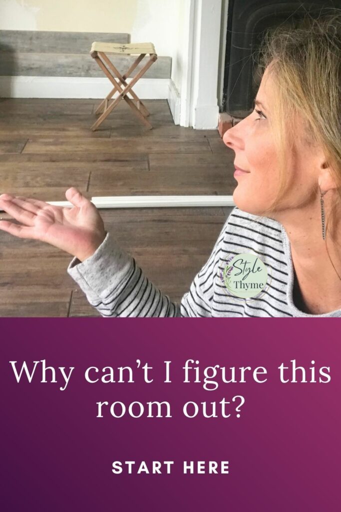 woman unsure how to renovated and decorate a room